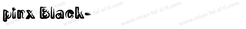 pinx Black字体转换